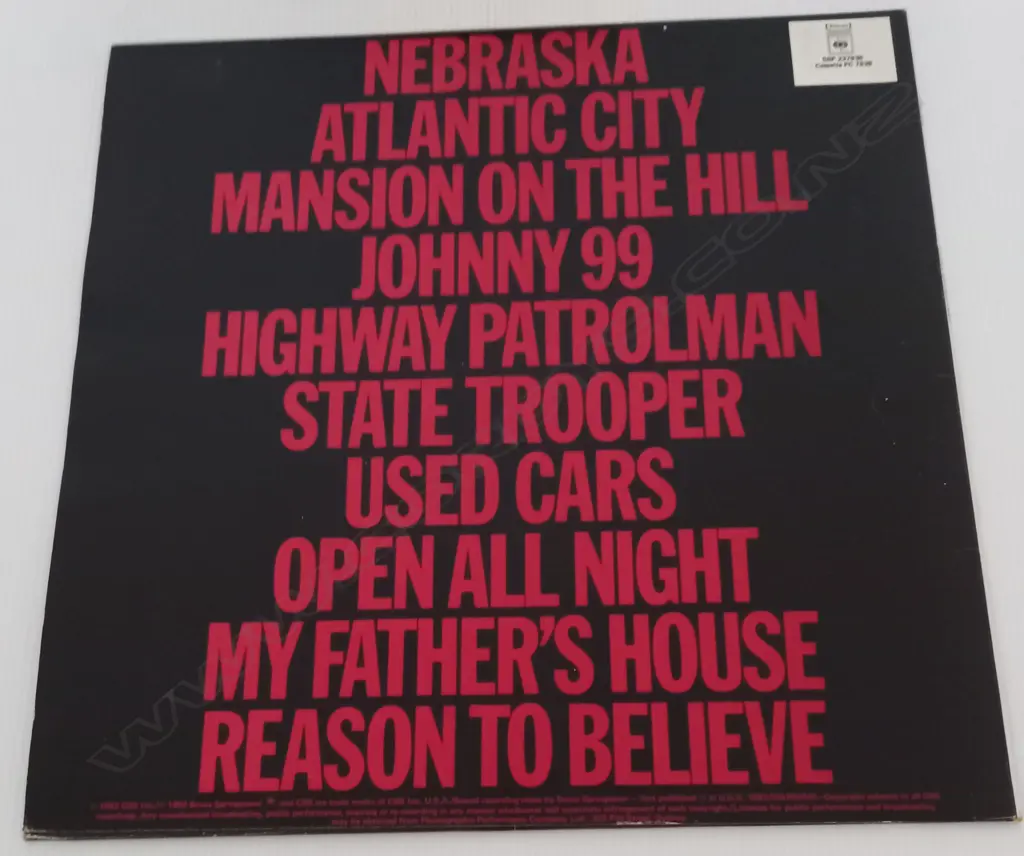 Bruce Springsteen, Nebraska Image 1++